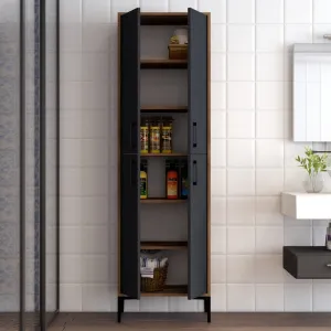 Viacúčelová skrinka Berlin A - Walnut, Anthracite