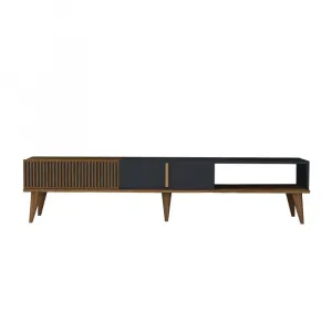 TV stolík Milan Alt - Walnut, Anthracite