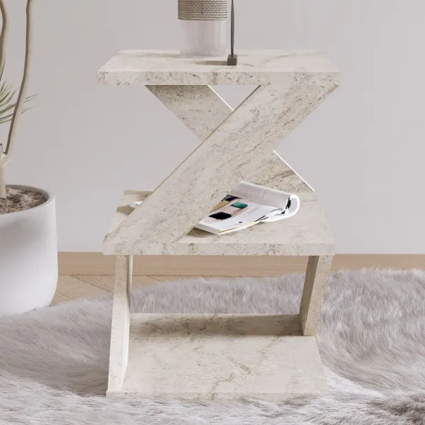 Odkladací stolík Albeni Travertine