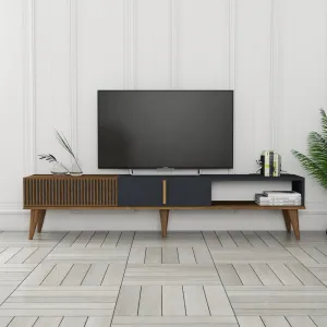 TV stolík Milan Alt - Walnut, Anthracite