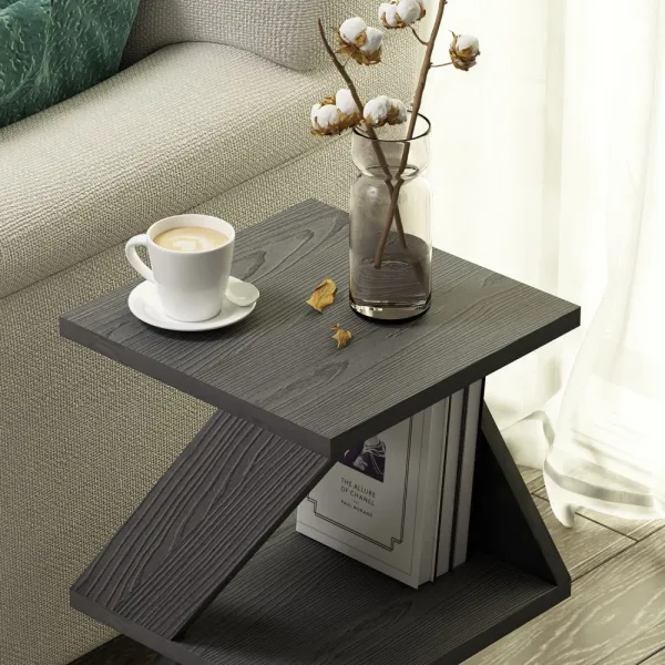 Príručný stolík / Odkladací stolík Albeni - Wood Black