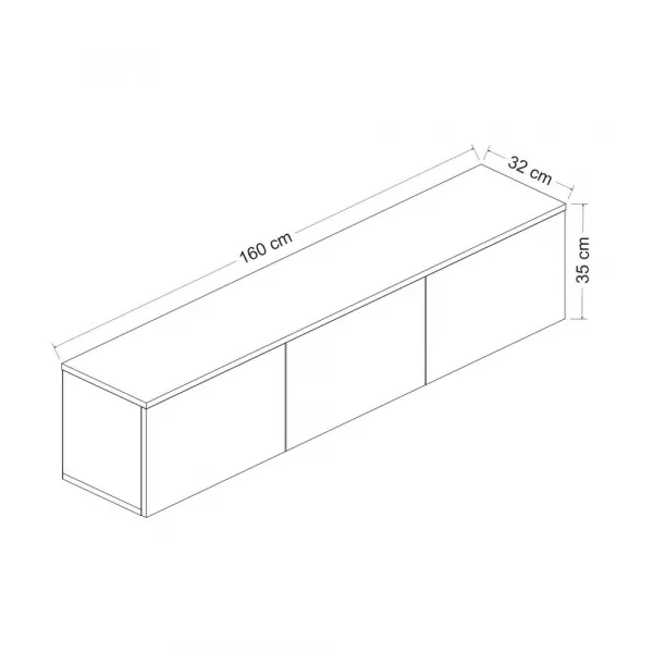 TV stolík Neon - White v2