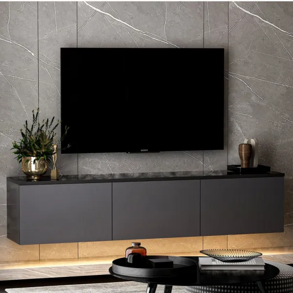 TV stolík Neon Illuminated - Anthracite