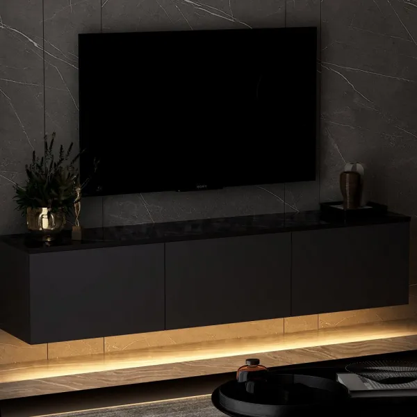 TV stolík Neon Illuminated - Anthracite
