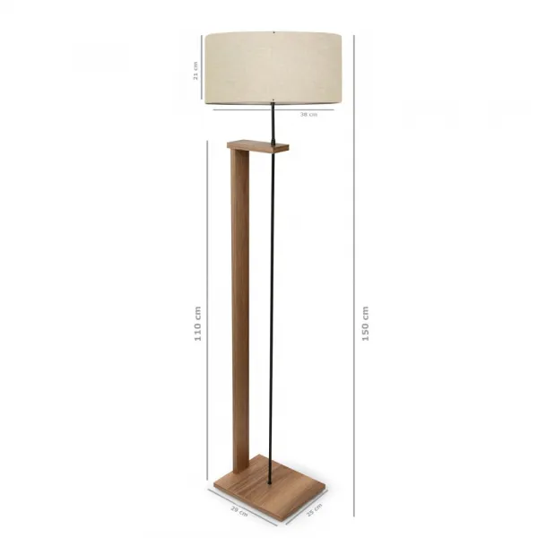 Drevená stojacia lampa AYD-2825