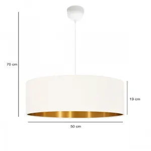 Závesný luster AYD-3549 Aurora, biela