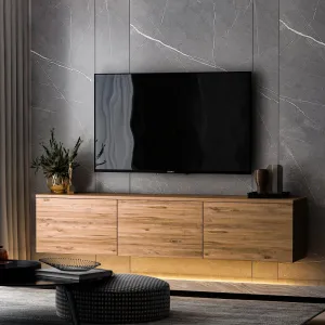 TV stolík Neon Illuminated - Atlantic Pine
