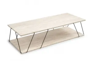 Konferenčný stolík Labranda - Black, Travertine