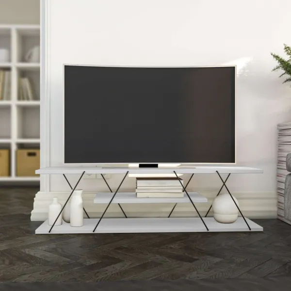 TV stolík Canaz v2 - White, Black