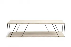 Konferenčný stolík Labranda - Black, Travertine