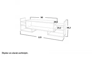 TV skrinka / Obývacia stena Sema - White