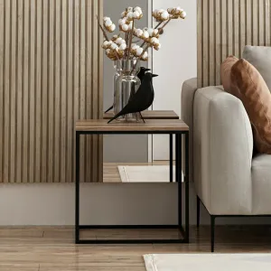 Príručný stolík / Odkladací stolík Basak - Walnut