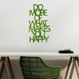 Dekoratívny kovový doplnok na stenu Do More Of What Makes You Happy