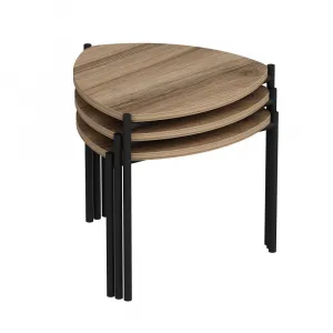Sada odkladacích stolíkov (3 kusy) Lenny - Walnut