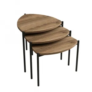 Sada odkladacích stolíkov (3 kusy) Lenny - Walnut