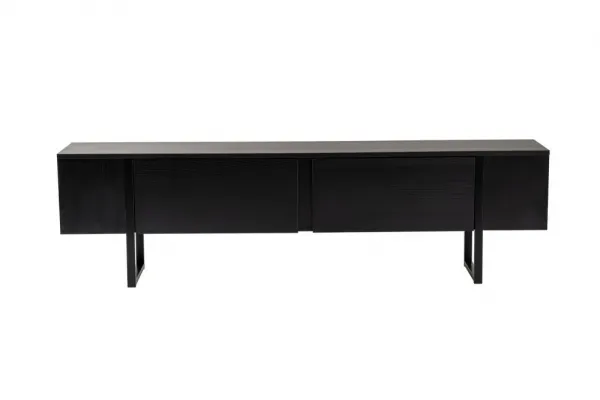 TV stolík Serenity - Wood Black, Black