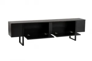 TV stolík Serenity - Wood Black, Black