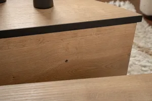Konferenčný stolík Orion Honey Oak Black