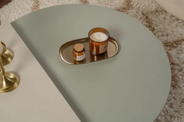 Konferenčný stolík Orion - Ash Green, Sandstone