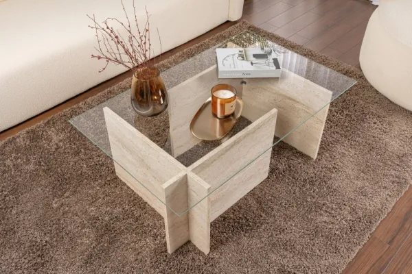 Konferenčný stolík Vetrino - Travertine