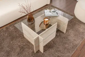 Konferenčný stolík Vetrino - Travertine