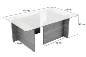 Konferenčný stolík Vetrino - Walnut