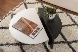 Konferenčný stolík Orion - Wood White, Wood Black