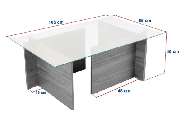 Konferenčný stolík Vetrino - Grey