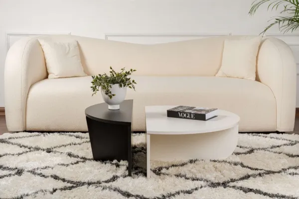 Konferenčný stolík Orion - Wood White, Wood Black