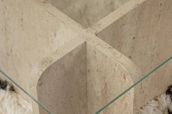 Konferenčný stolík Flavio - Travertine