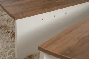 Konferenčný stolík Orion Walnut White