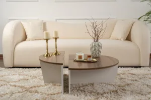 Konferenčný stolík Orion Walnut White