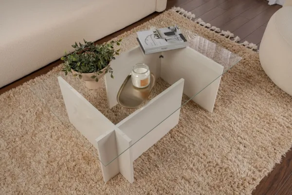 Konferenčný stolík Vetrino - Wooden White