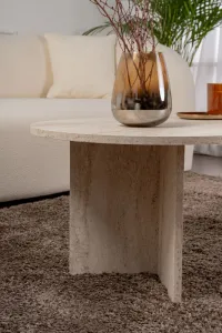 Konferenčný stolík Sable - Travertine