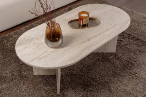 Konferenčný stolík Sable - Travertine
