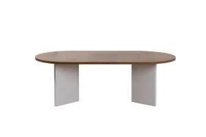 Konferenčný stolík Sable - Walnut, White