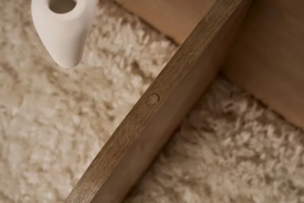 Konferenčný stolík Aeris Sapphire Oak s tmavým sklom