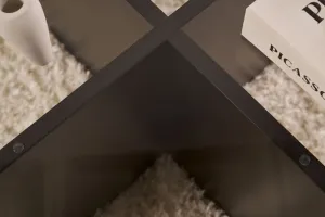 Konferenčný stolík Aeris Black s tmavým sklom