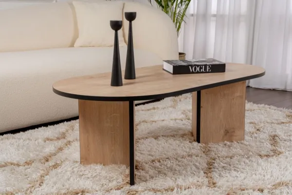 Konferenčný stolík Sable - Sapphire Oak, Black