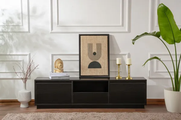 TV stolík Vanguard - Wood Black