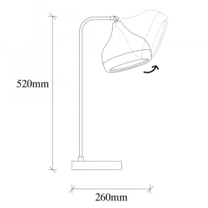 Stolná lampa Yıldo - 6896