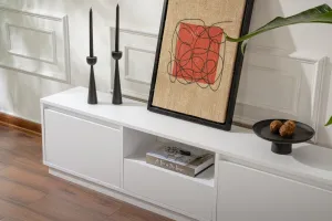 Televízny stolík Vanguard Natural White