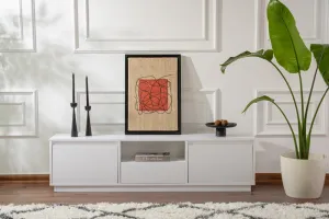 Televízny stolík Vanguard Natural White