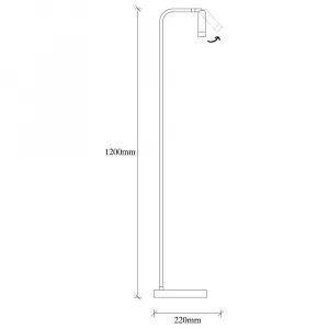 Stojacia lampa Uğur - 6051