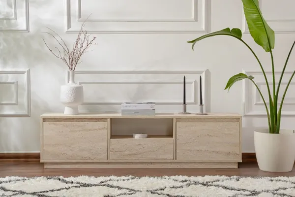 TV stolík Vanguard - Travertine