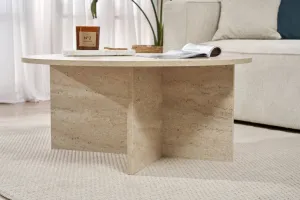 Konferenčný stolík Soleil - Travertine