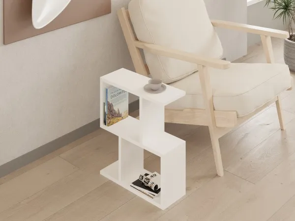 Príručný stolík / Odkladací stolík Zet - White