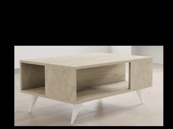 Konferenčný stolík Yuka - Travertine
