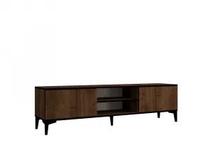 TV stolík Erem - Walnut, Black