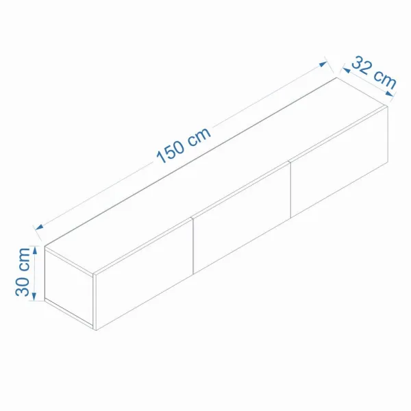TV stolík West - Walnut